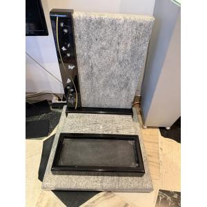 N°7 Cinéraire en granit 007 VISCOUNT WHITE et NOIR SUPREME