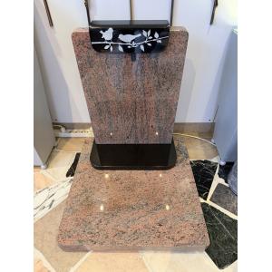 N°4 Cinéraire en granit MADURA et NOIR SUPREME