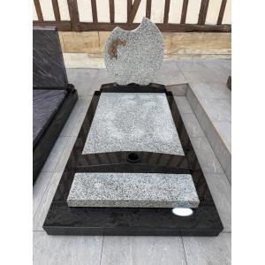 N°9 en granit BLANC IVOIRE et NOIR