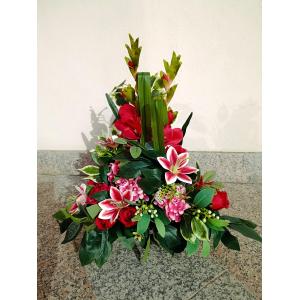 Pot fleurs artificielles